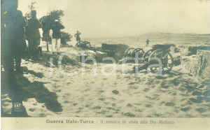 Cartolina originale da collezione 1915 ca TRIPOLI Guerra ItaloTurca Nemico in vista BUMELIANA Cartolina FP NV 1