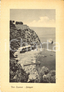 Cartolina originale da collezione 1961 VICO EQUENSE NA Veduta panoramica della spiaggia Cartolina FG VG 1