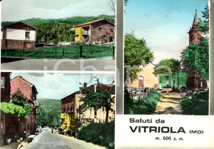 Cartolina originale da collezione 1970 MONTEFIORINO MO Vedutine della frazione VITRIOLA Cartolina postale FG VG 1