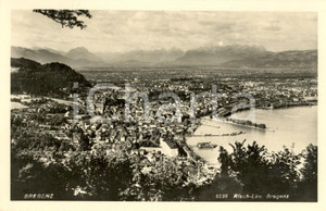 Cartolina originale da collezione 1944 BREGENZ AUSTRIA Veduta paese e Lago di COSTANZA Cartolina FP NV 1