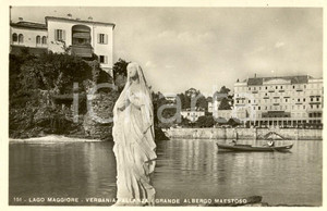 Cartolina originale da collezione 1943 VERBANIA PALLANZA Madonnina davanti all Albergo MAESTOSO Cartolina FP NV 1
