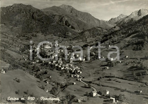 Cartolina originale da collezione 1967 SERINA (BG) Panorama del paese e della vallata *Cartolina FG VG 1