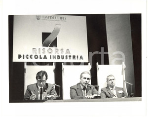 1990 ca CONFINDUSTRIA Convegno con Giuseppe GAZZONI e Franco MUSCARÀ *Foto 25x20
