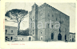 Cartolina originale da collezione 1900 ca PALERMO Veduta del Palazzo della ZISA Cartolina postale ANIMATA FP NV 1