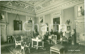 Cartolina originale da collezione 1944 ERBA (CO) Sala Impero a Villa AMALIA Fratelli Scuole Cristiane Cartolina FP 1