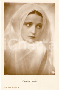 Cartolina originale da collezione 1935 ca CINEMA Attrice Camilla HORN Ritratto con velo *Cartolina FP NV 1