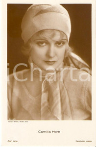 Cartolina originale da collezione 1935 ca CINEMA Attrice Camilla HORN Ritratto con foulard *Cartolina FP NV 1