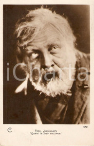 Cartolina originale da collezione 1927 QUAND LA CHAIR SUCCOMBE Emil JANNINGS Regia Victor FLEMING *Cartolina FP NV 1