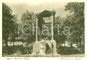 Cartolina originale da collezione 1940 ca ACQUI TERME AL Monumento Caduti ai giardini pubblici Cartolina FG NV 1