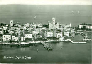 Cartolina originale da collezione 1962 SIRMIONE BS Lago di GARDA e Castello SCALIGERO Cartolina FG VG 1