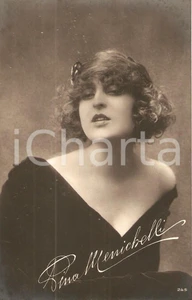 Cartolina originale da collezione 1920 ca CINEMA Pina MENICHELLI Ritratto con fermacapelli Cartolina FP NV 1