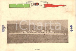 Cartolina originale da collezione 1940 ca MARINA MILITARE Regio incrociatore TRIESTE *Cartolina 1 Cartolina originale da collezione 1940 ca MARINA MILITARE Regio incrociatore TRIESTE *Cartolina 1