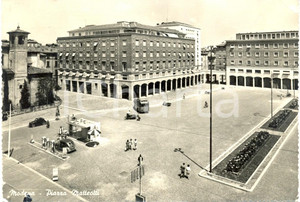 Cartolina originale da collezione 1961 MODENA Scorcio di Piazza MATTEOTTI *ANIMATA FG VG insegne ODEON e INA 1