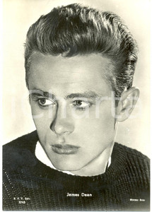 Cartolina originale da collezione 1977 CINEMA James DEAN Ritratto fotografico *Cartolina FG VG WARNER BROS 1