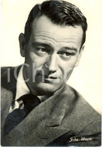 Cartolina originale da collezione 1955 ca CINEMA John WAYNE Ritratto fotografico Cartolina FG NV 1