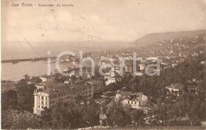 Cartolina originale da collezione 1924 SANREMO IM Panorama da levante Cartolina FP VG 1