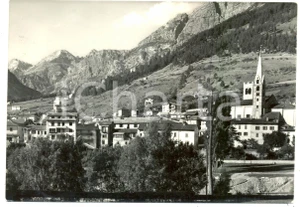 Cartolina originale da collezione 1955 ca BORMIO SO Scorcio panoramico del paese Cartolina FG VG 1