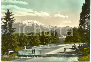 Cartolina originale da collezione 1957 CUNEO Corso del fiume GESSO e la montagna BISALTA *Cartolina FG VG 1