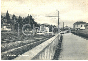 Cartolina originale da collezione 1950 ca SANT ANDREA DI COCQUIO VA LA Stazione Ferroviaria Cartolina FG NV 1