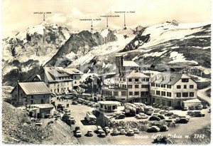 Cartolina originale da collezione 1962 PASSO STELVIO SO ORTLES THURWIESER Albergo PEREGO Cartolina ANIMATA FG VG 1