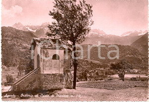 Cartolina originale da collezione 1955 ca AGORDO BL Oratorio dedicato al Cristo di PIANIZZE Cartolina FG VG 1