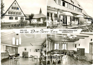 Cartolina originale da collezione 1963 FRIEDRICHSHAFEN DE Vedutine DON BOSCO HAUS BODENSEE Cartolina FG VG 1