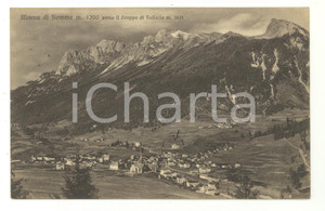 Cartolina originale da collezione 1931 MOENA FIEMME Val di Fassa FP VG 1