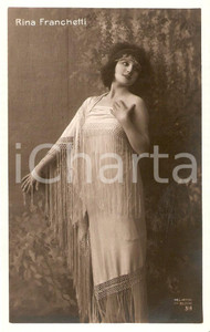 Cartolina originale da collezione 1935 ca CINEMA Attrice Rina FRANCHETTI Ritratto Cartolina FP NV 1