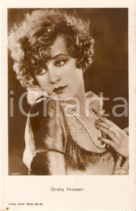 Cartolina originale da collezione 1928 GRETA NISSEN Cartolina FANAMET FILM FP VG 1