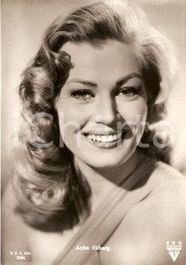 Cartolina originale da collezione 1956 RITORNO DALL'ETERNITA' Anita EKBERG nel film di John FARROW *Cartolina FG 1