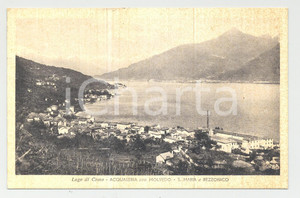 Cartolina originale da collezione 1939 Acquaseria, Molvedo e Rezzonico  lungolago  Cartolina postale 1