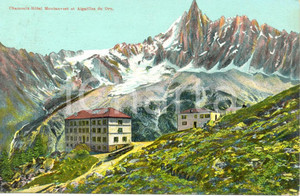 Cartolina originale da collezione 1910 ca CHAMONIX-MONT-BLANC (France) Hotel MONTANVERT Cartolina ILLUSTRATA FP VG 1
