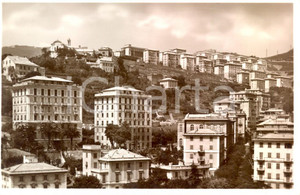 Cartolina originale da collezione 1933 GENOVA Palazzi sulla collina d'OREGINA *Cartolina postale FP NV 1