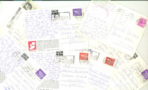 Cartolina originale da collezione 1969719 Lotto 7 cartoline private al prof. Camillo BONESSA dalla moglie FG VG 1