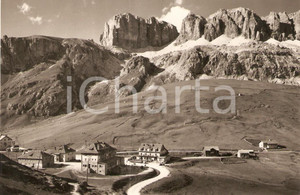 Cartolina originale da collezione 1953 BELLUNO Gruppo del SELLA e Cima PORDOI - BAZAR COL DI LANA *Cartolina FP NV 1