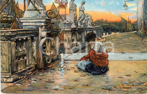 Cartolina originale da collezione 1900 ca ROMA Luigi NONO Refugium peccatorum Galleria arte moderna ILLUSTRATA FP 1