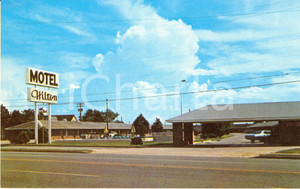 Cartolina originale da collezione 1970 ca CRESTVIEW (USA) Veduta esterna HILTON Motel *Cartolina FP VG VINTAGE 1