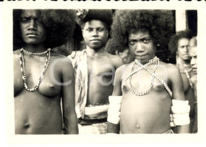 Fotografia d epoca originale 1938 NUOVA GUINEA OLANDESE Tipi fisici degli indigeni 1