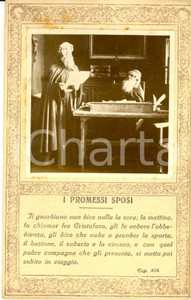 Cartolina originale da collezione 1913 FILM PROMESSI SPOSI Fra Cristoforo allontanato FOTO SCENA su cartolina 1