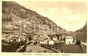 Cartolina originale da collezione 1930 ca PIETRAPORZIO CN Veduta del paese in Valle STURA Cartolina DANNEGGIATA 1