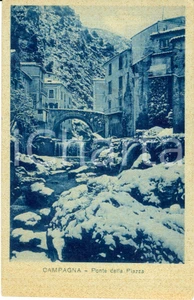 Cartolina originale da collezione 1942 CAMPAGNA SA Veduta del ponte di piazza GUERRIERO Cartolina FP NV 1