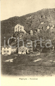 Cartolina originale da collezione 1920 ca ANGROGNA TO VAL PELLICE Veduta di PRADUTOUR  Cartolina FP NV 1