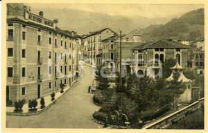 Cartolina originale da collezione 1940 ca RECOARO TERME VI Viale REGINA MARGHERITA Albergo Varese Cartolina NV 1