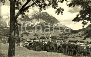 Cartolina originale da collezione 1950 ca CORTINA D AMPEZZO BL Panorama con monte CRISTALLO Cartolina FP NV 1