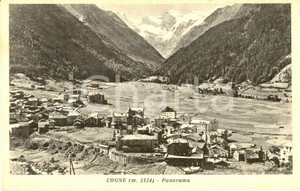 Cartolina originale da collezione 1952 COGNE AO Veduta panoramica dell abitato Cartolina postale FP VG 1