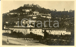 Cartolina originale da collezione 1940 ca FIESOLE FI Veduta della collina da SAN DOMENICO Cartolina FP NV 1