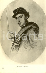 Cartolina originale da collezione 1930 ca EMILIO CAIROLI Ritratto in abiti militari *Cartolina illustrata FP NV 1
