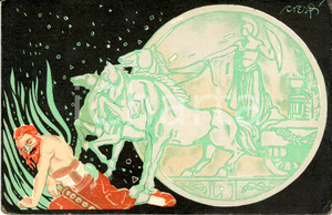 Cartolina originale da collezione 1915 ca WW1 Sottoscrizione prestito nazionale BANCA ITALIANA SCONTO ^Ill. CRESPI 1