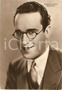 Cartolina originale da collezione 1930 ca CINEMA Portrait Harold LLOYD Actor PARAMOUNT Cartolina FG NV 1
