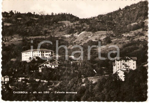 Cartolina originale da collezione 1957 CALDIROLA (AL) Colonia montana Opera Diocesi TORTONA Albergo LA GIOIA FG NV 1